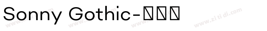 Sonny Gothic字体转换